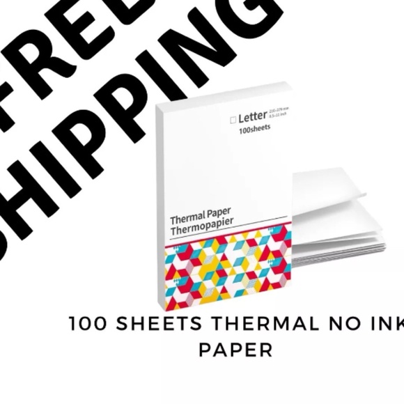 100 Sheets Thermal Paper, Thermal Printer Paper 8.5 x 11 Size, Compatible wit... - Picture 5 of 5